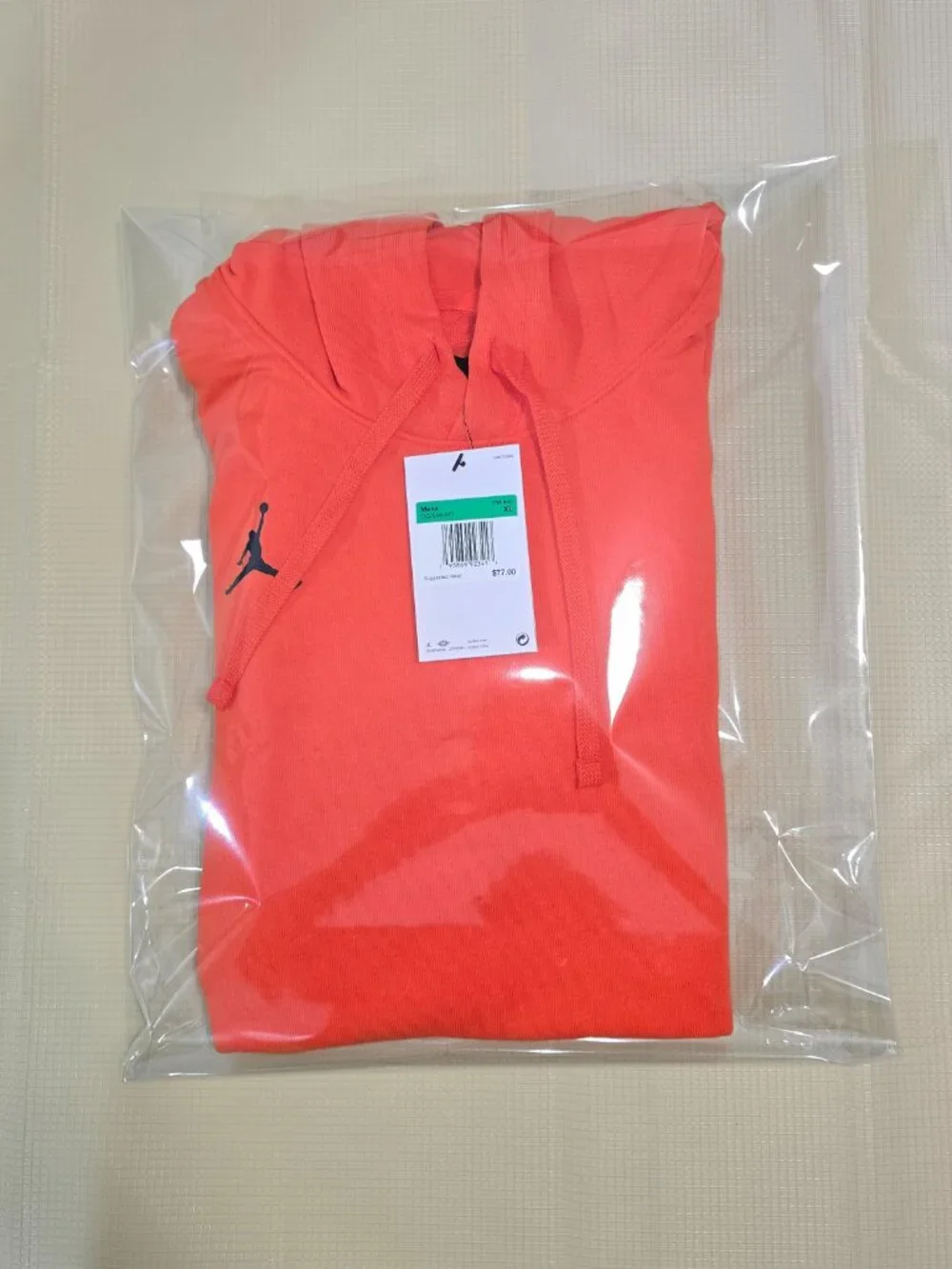 Nike Air Jordan Jumpman Sleeveless Hoodie DQ7946-813 Size XL Orange